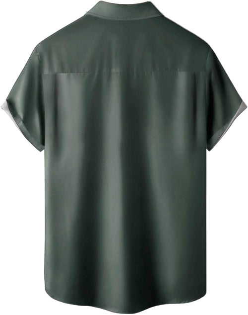 Hawaiian Shirts for Men Loose Short Sleeve Men Beach Shirts Resort Casual Shirts