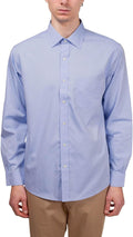 Men Non-Iron  Button Down Pinpoint Regular Dress Shirt
