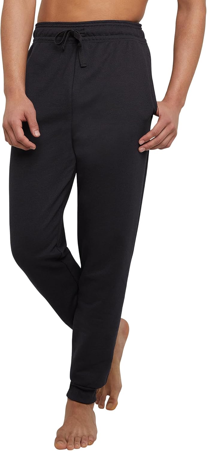 men  Jogger Sweatpants, men Midweight Fleece Lounge Pants, 30.5