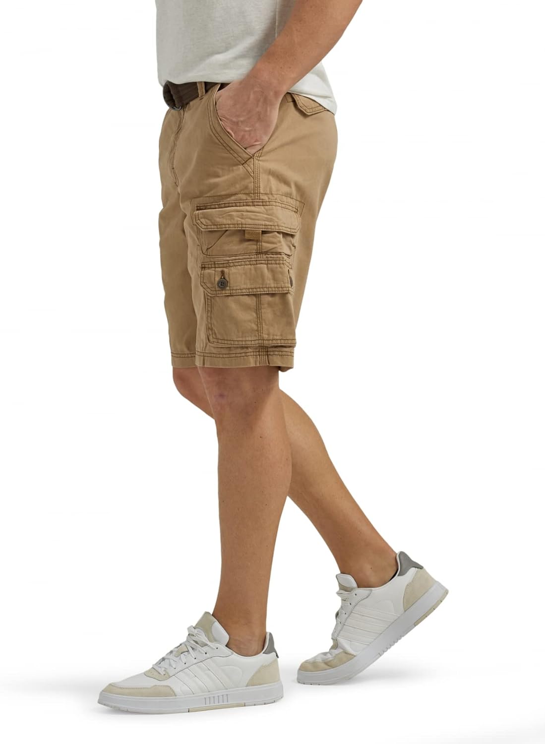men Big & Tall Dungarees Belted  Cargo Short