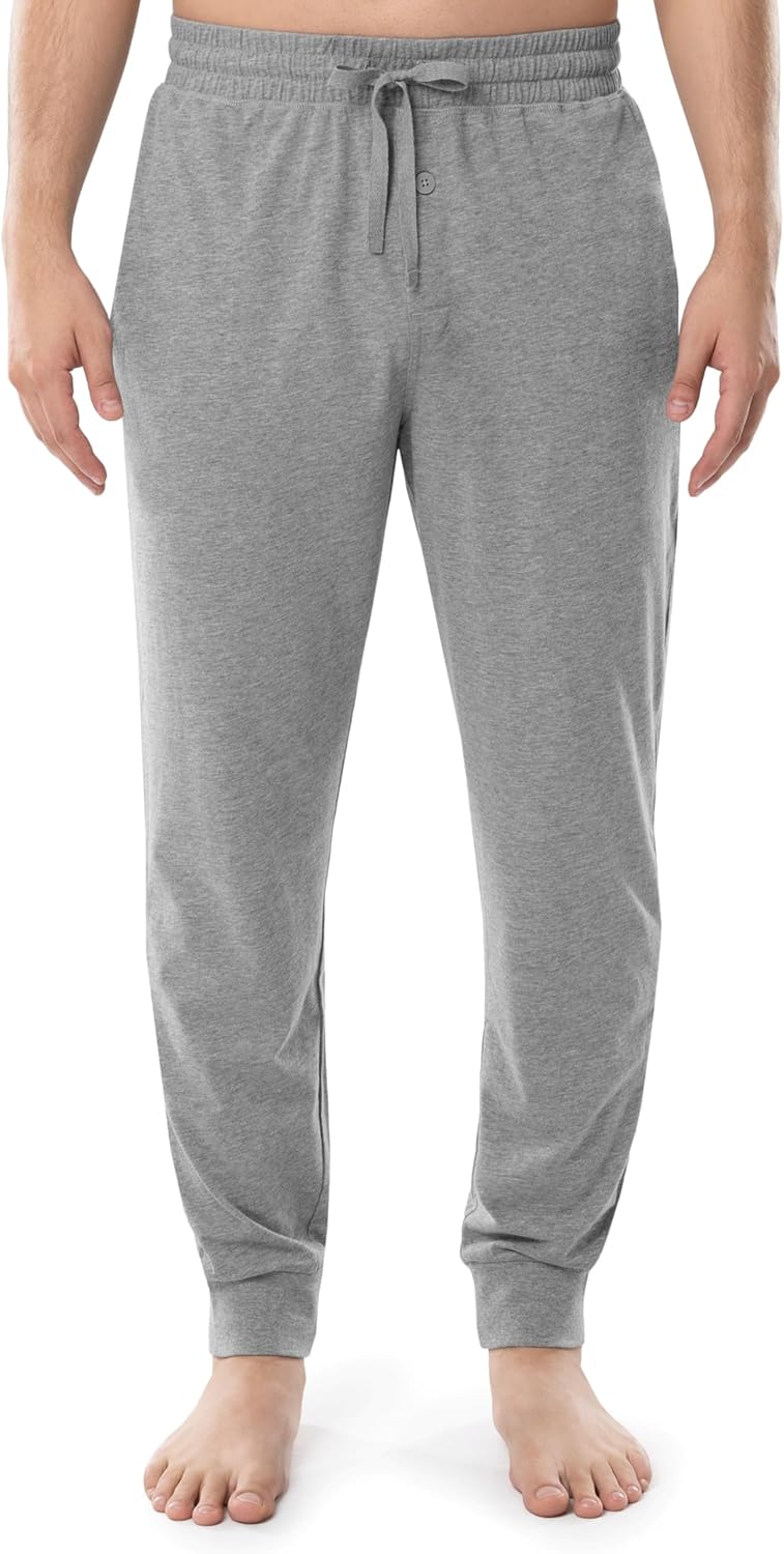 men Jersey Knit Jogger Sleep Pant (1 and 2 Packs)