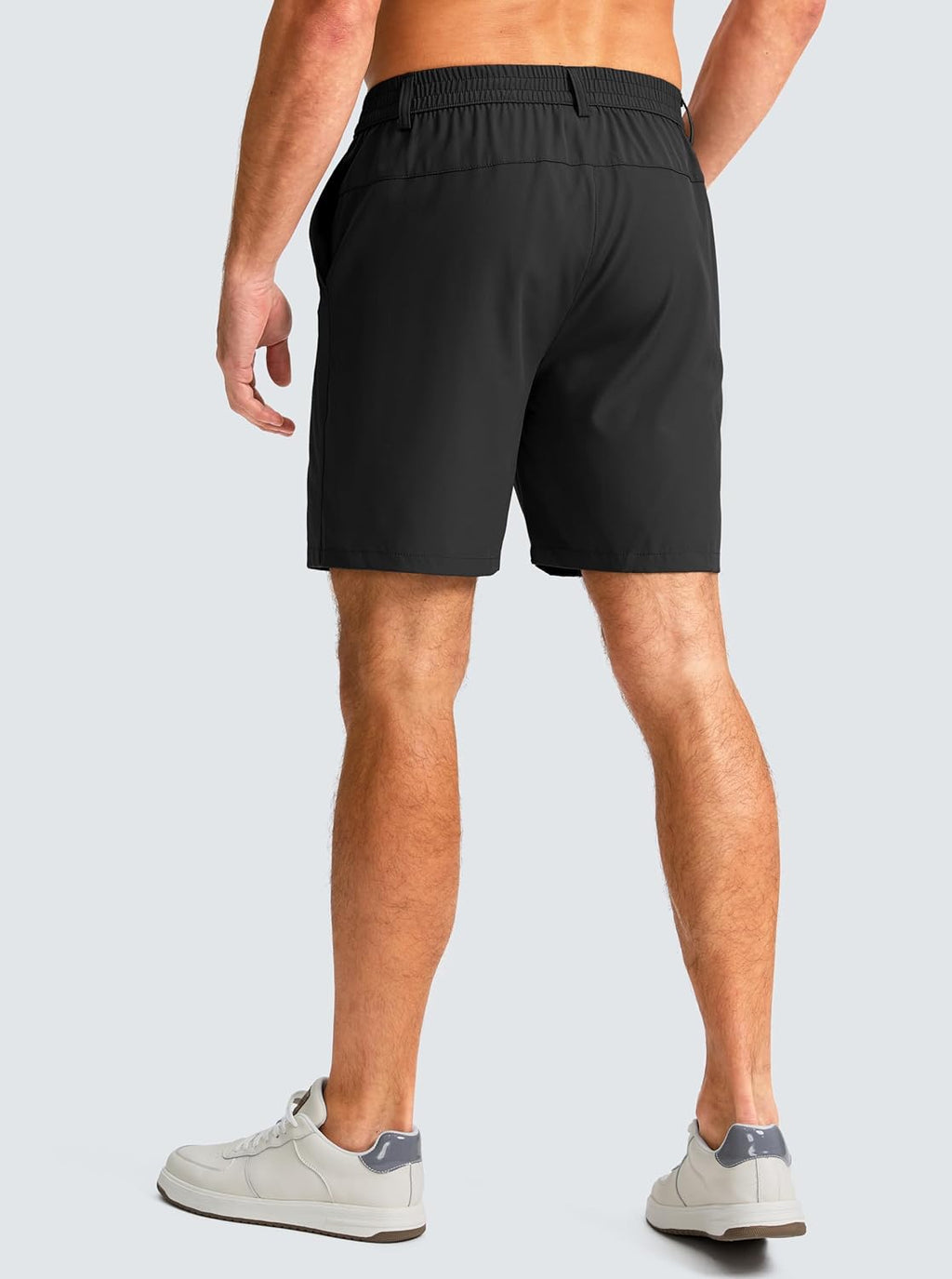 men Casual Shorts 7" Lightweight Golf Shorts for Men Stretch with 3 Pockets Quick Dry Breathable Work Shorts