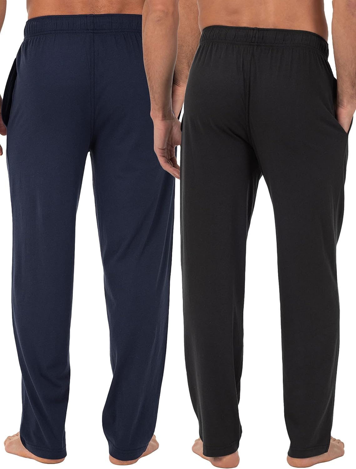 men Extended Sizes Jersey Knit Sleep Pajama Lounge Pant (1 & 2 Packs)