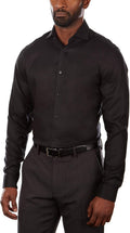 Men Slim Fit Non Iron Stretch Solid Dress Shirt