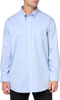 Men Non-Iron  Pinpoint Regular Dress Shirt
