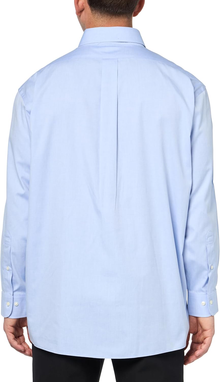 Men Non-Iron  Pinpoint Regular Dress Shirt