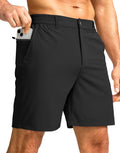 men Casual Shorts 7" Lightweight Golf Shorts for Men Stretch with 3 Pockets Quick Dry Breathable Work Shorts