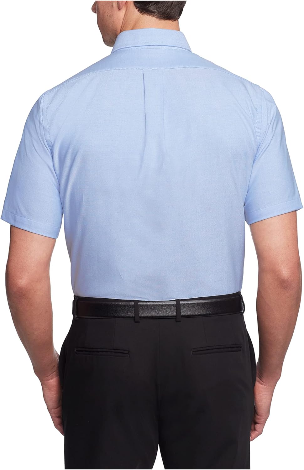 Men Dress Shirts Short Sleeve Oxford Solid