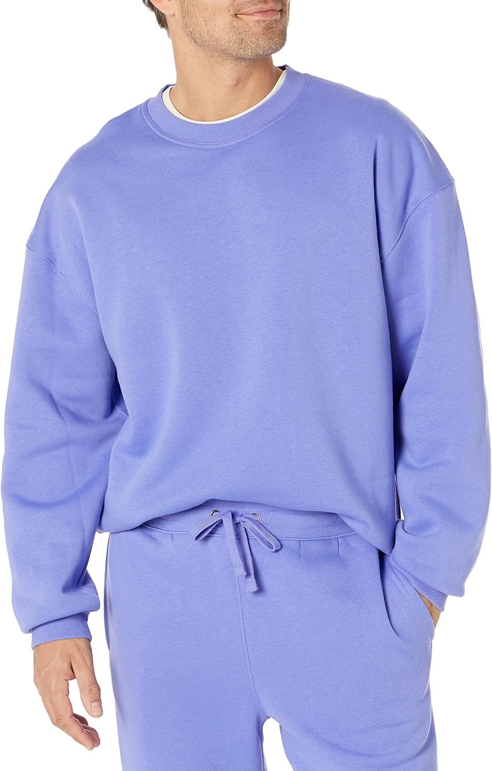 Men Oversized-Fit Crewneck Sweatshirt (Available in Big & Tall)
